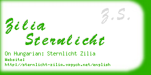 zilia sternlicht business card